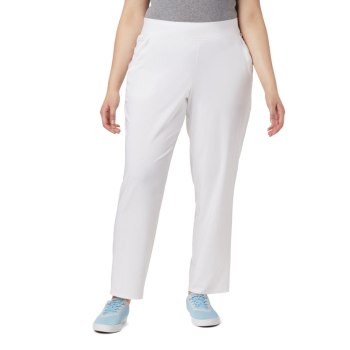 Columbia PFG Slack Water Woven Plus Size, Pantalones Blancos Para Mujer | 630142-TNG